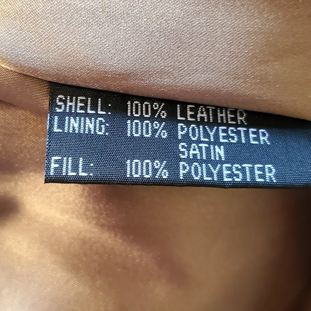 Kasper Black Calf Skin Leather Coat M - Picture 9 of 10